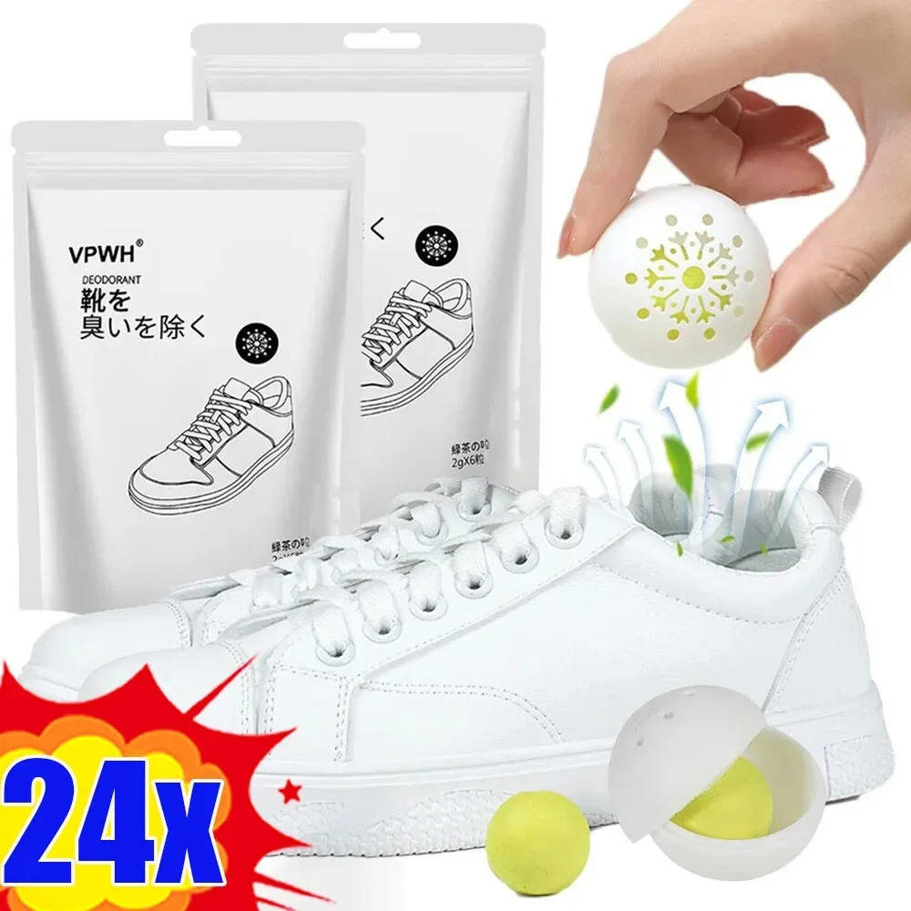 Shoe Deodorizer Ball - 24/1Pcs Shoes Deodorant Balls Freshener Shoes