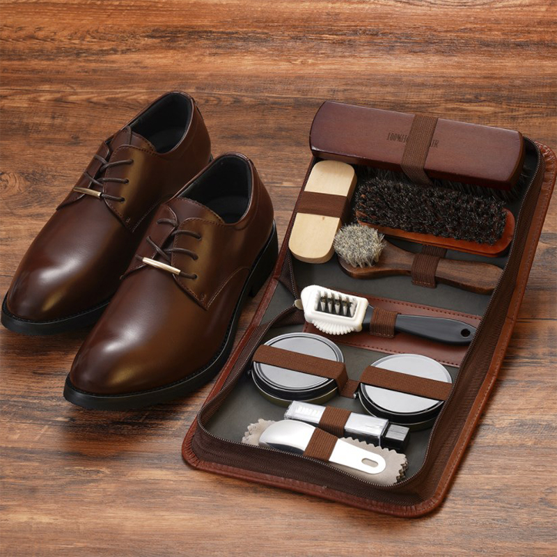 HorseHair Shoe Brush Set Leath - Care For Sneaker 评论和价格