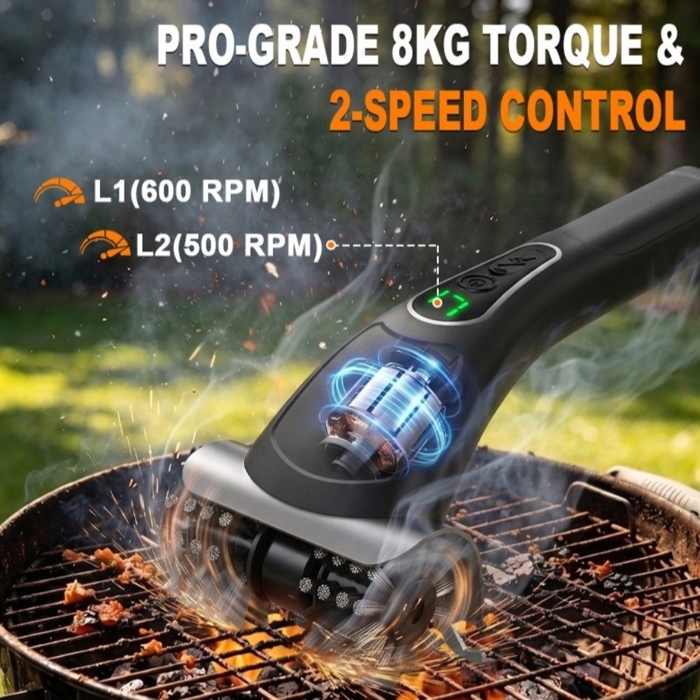 2-Speed Settings Electric Gril - Brush Bristle Set 评论和价格